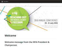 Tablet Screenshot of irf-conference.co.za